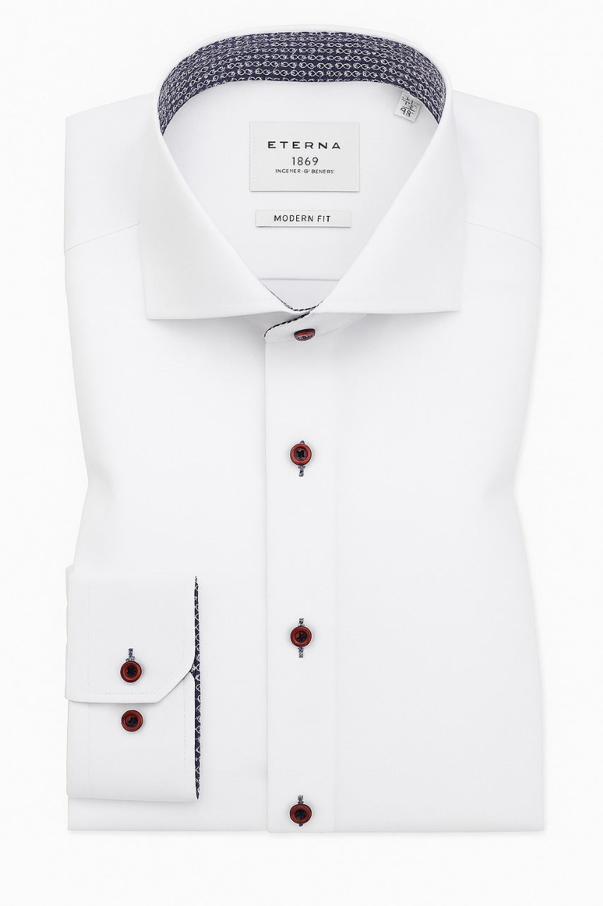 Men'S Elegant Black Long Sleeve Button-Up Shirt with Geometric Pattern - Slim Fit, Lightweight Polyester Fabric, Perfect for Casual or Dressy Occasions, Versatile Shirt | Sophisticated Style | Smooth Texture