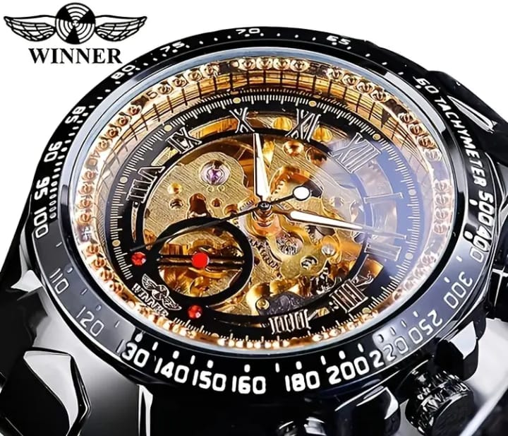Luxury Mechanical Watch, Stylish And Cool Hollow Mechanical Watch, Skeleton Wristwatch, Men's Watch, Hot Sale Watch For Men, Preferred Gift 707