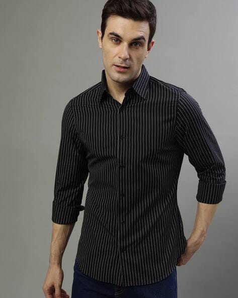 Men's Classic Business Shirt - Long Sleeve Point Collar Single-Button Closure, Regular Fit Machine Washable Shirt for Office, Commute & Formal Events, Formal Wear | Sleek Shirt Design, Elegant Shirts for New Years