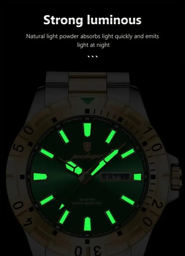 A Stylish New Brand Waterproof Watch With Super Bright Night Light For Young People, A Men's Wristwatch.