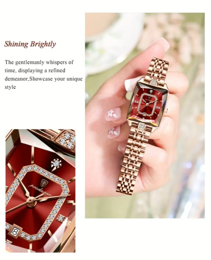 POEDAGAR Fashion Students Korean Casual Ladies Watch Luxury Stainless Steel Best Selling Simple And Elegant Quartz Wristwatch.