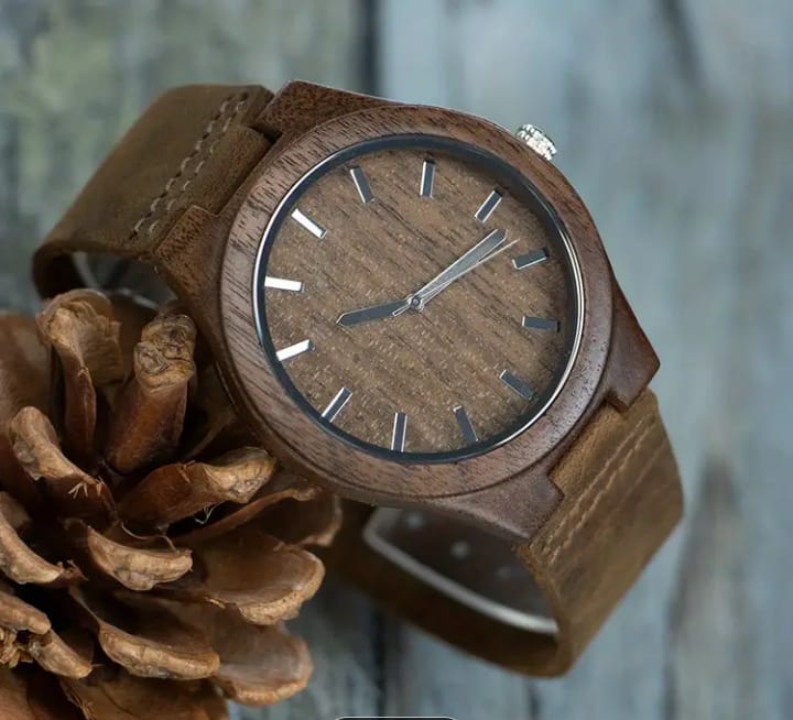 T6001LGE Natural Walnut Wood Belt Watch Gift Timepiece