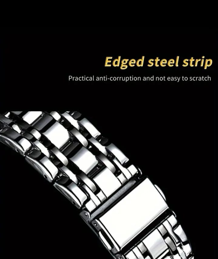 POEDAGAR lemen'S Watch, with, Luminous, Alarm, Calendar, and Stopwatch Functions, Features Two Hours, Made of Stainless Steel with Electronic Movement.