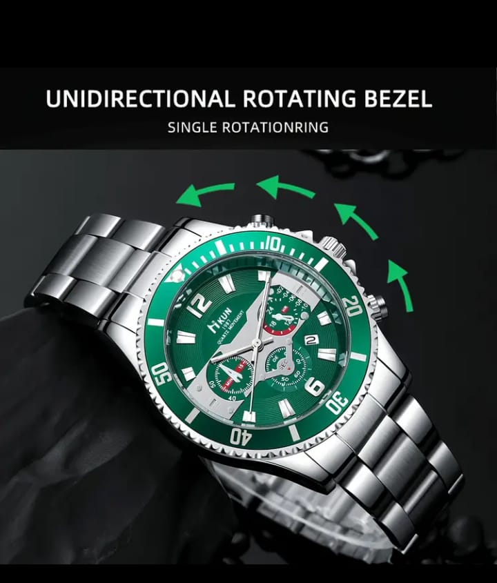 Fashionable Business Casual Rosary and Watch Set, Quartz Movement, Round Zinc Alloy Case & Strap, Battery Powered, Non-rechargeable Button Battery, with Valentine'S Day & Ramadan Gift Packag