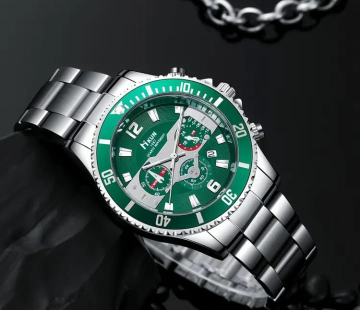 Fashionable Business Casual Rosary and Watch Set, Quartz Movement, Round Zinc Alloy Case & Strap, Battery Powered, Non-rechargeable Button Battery, with Valentine'S Day & Ramadan Gift Packag